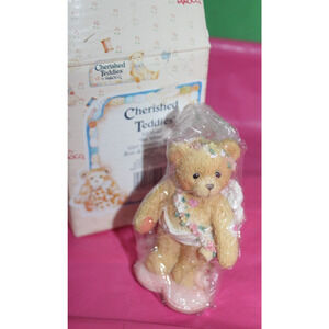 Enesco Cherished Teddies Be Mine Girl Bear With Bow And Arrow Figurine 1994